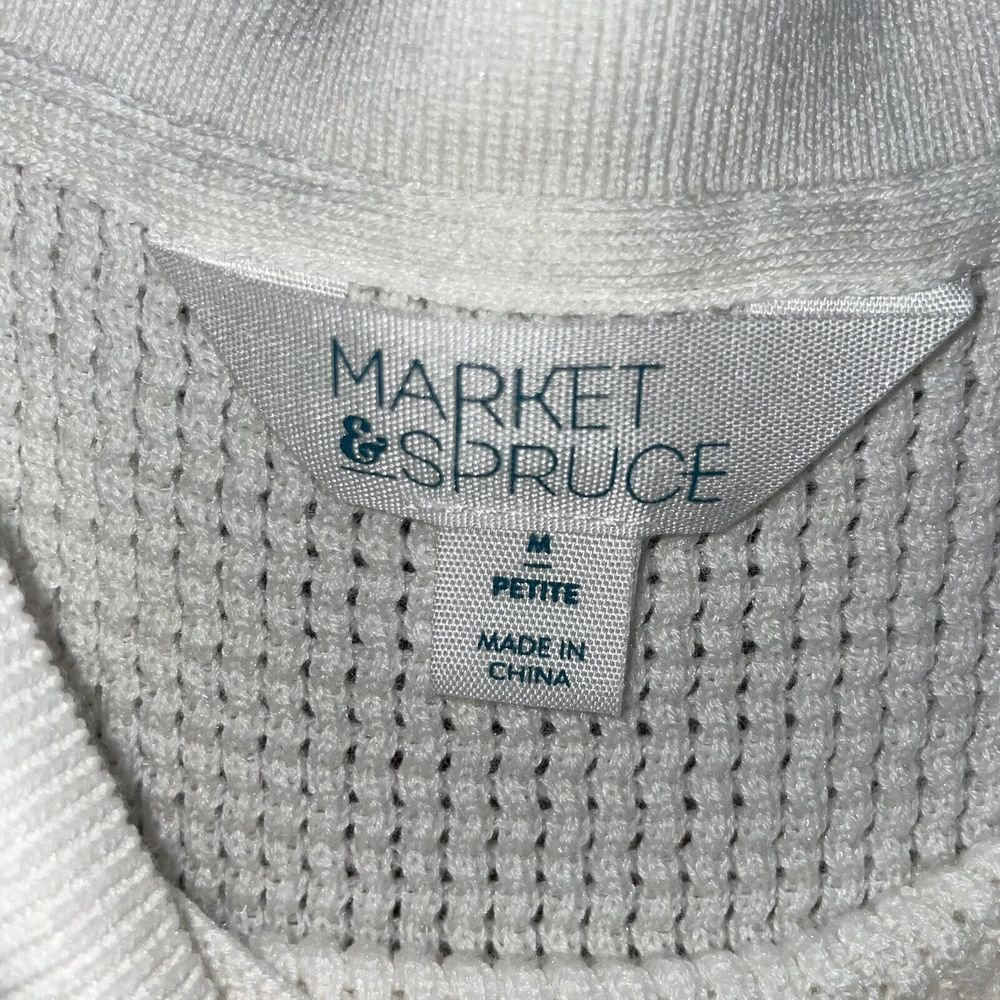 Stitch Fix Markt & Spruce PM White Embroidered Palm Tree Pullover Sweater - Picture 5 of 5